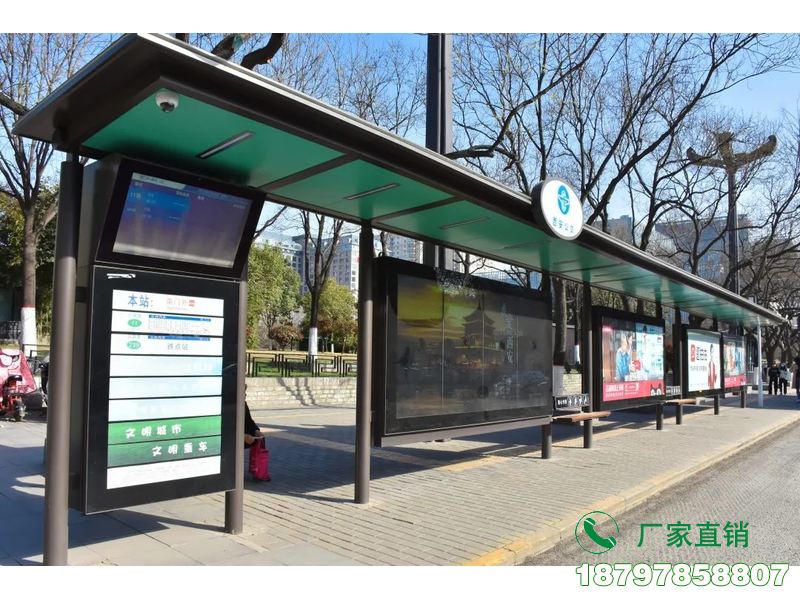 广灵太阳能电子公交候车亭