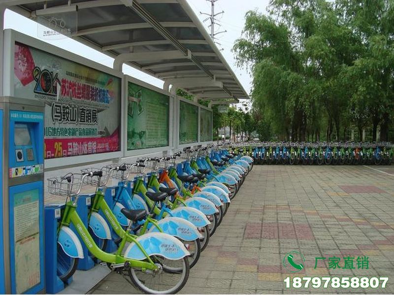 台安县智能共享自行车停放棚